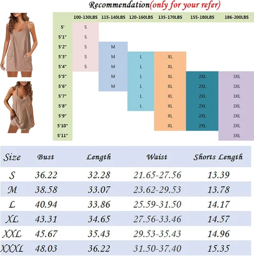 Vista 7 de HTHLVMD Vestido de tenis para mujer 2023, vestido corto de entrenamiento de verano con pantalones cortos, sin mangas, tirantes delgados, vestidos