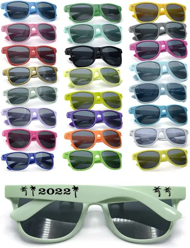 Vista 27 de Gafas de sol de fiesta personalizadas, regalos de boda a granel, regalos para invitados, cumpleaños, licenciatura, graduación, novia, novia, Mezclado