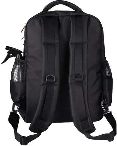 Vista 7 de Organizador de bolsas de peluquería para recortadoras y suministros, bolsas portátiles y estuches para hombres, mochila de peluquería