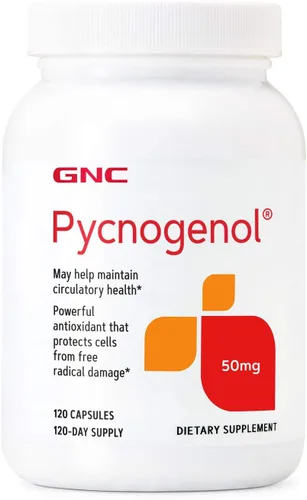 Vista 4 de GNC Pycnogenol 100mg Suplemento, apoya la salud circulatoria, 30 porciones