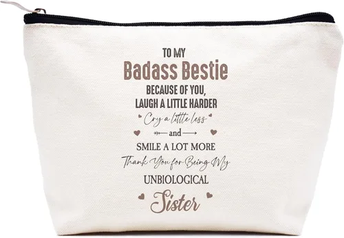 Vista 49 de LIBIHUA Bolsa de maquillaje para mujer, bolsa de cosméticos regalos para ella, bolsa de viaje femenina, Beige, 1 en mi era de Lacrosse Mom