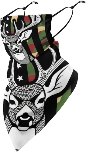Vista 13 de Bufanda reutilizable con protección solar UV para las orejas, bandana reutilizable para la cara Color985