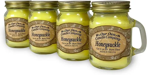 Vista 28 de Grandma's Kitchen - Mini vela perfumada en tarro Mason de Our Own Candle Company, 3.5 onzas (paquete de 4)