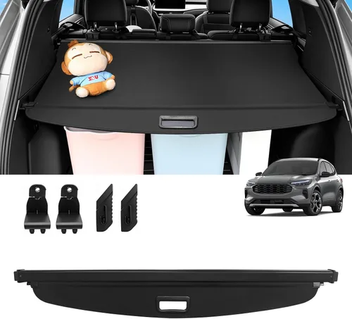 Vista 42 de Sze Cubierta de carga para Jeep Grand Cherokee 2022 2023 2024 2025 2026 (2 filas; WL) 4XE retráctil para maletero, cubierta de seguridad negra