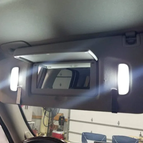 Vista 3 de Kit de accesorios de luz interior LED para Chevy Tahoe Suburban GM Yukon Cadillac Escalade 2000-2014 6000 K blanco mapa cúpula visera, bombillas