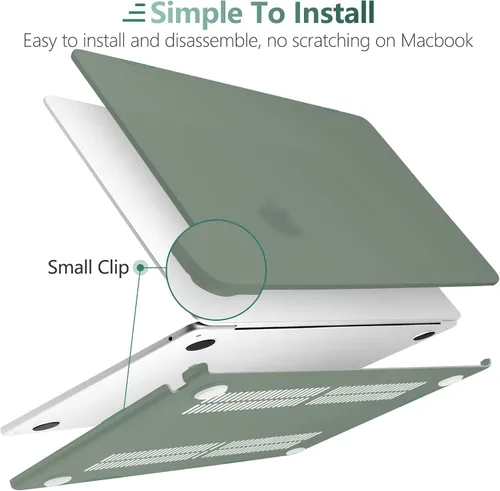 Vista 3 de TWOLSKOO Funda compatible con M4 MacBook Air de 15 pulgadas versión 2025-2023 M4 A3241 M3 A3114 M2 A2941, carcasa rígida de plástico, protector