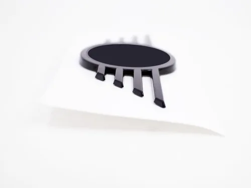 Vista 5 de Emblema de repuesto delantero y trasero, color negro, compatible con modelos F55, F56, F57 para mejorar la apariencia del vehículo
