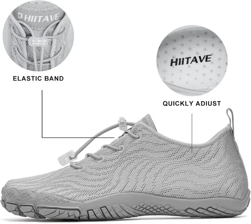 Vista 4 de HIITAVE - Zapatos de agua minimalistas para mujer, de secado rápido, para hacer natación, bucear, surfear, hacer deportes acuáticos, ir a