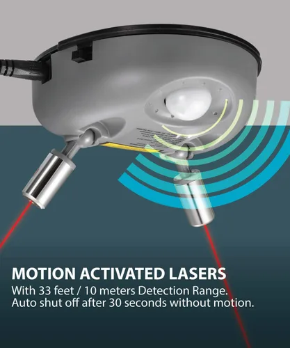 Vista 3 de Fosmon, Sistema de Guía de Asistencia de Estacionamiento de Garaje de Ángulo Más Amplio con Láser Dual, Sensor de Estacionamiento Ajustable de 360