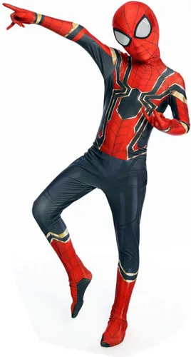 Vista 2 de WMSXFDJ Superhero Kids Bodysuit Costumes Spandex Halloween Cosplay Costumes