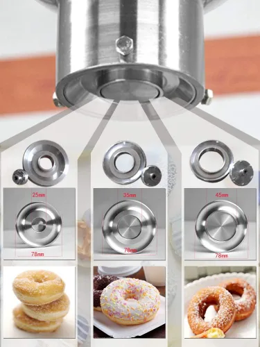 Vista 3 de Kolice Máquina automática para hacer donas, máquina automática de donas, máquina automática para freír donas, máquina automática de donas, máquina