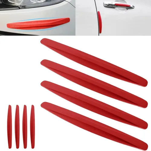 Vista 7 de Parche Anticolisión Tira Protectora de Parachoques de Coche Protector de Parachoques Antiarañazos Moldura Protector Universal de Parachoques Trasero
