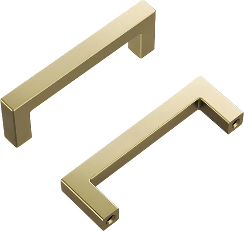 Vista 37 de Hickory Hardware - HH075326-BGB - Manija de la colección Skylight, 3 pulgadas de centro a centro, latón dorado cepillado.