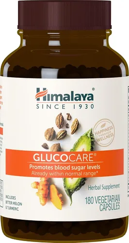Vista 8 de Himalaya GlucoCare - Metabolismo de la glucosa a base de hierbas y apoyo pancreático con melón amargo, gimnasia, trifala y cúrcuma - Soporte natural