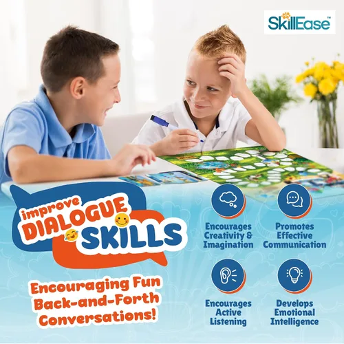 Vista 3 de SkillEase Juego de habilidades sociales Chatter Pop para pensar en los demás, materiales de terapia del habla, juegos de terapia, educativos