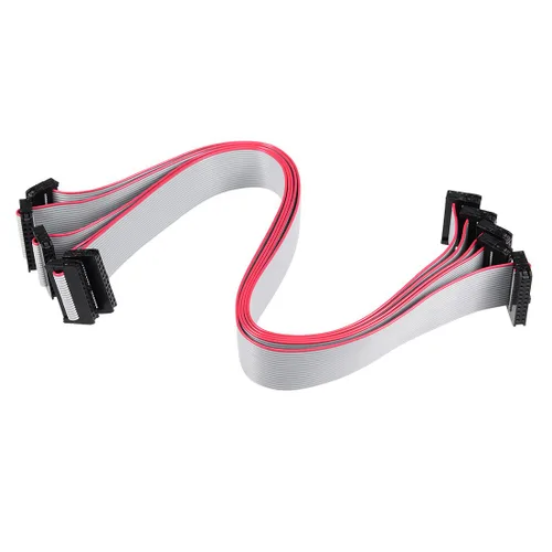 Vista 9 de uxcell IDC 6 pines conector plano cinta cable hembra longitud 11.8 in 0.079 in paso, 5pcs