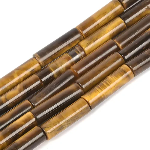 Vista 10 de HAAMIIQII Cuentas de tubo de amazonita natural de 0.512 x 0.157 in, cuentas sueltas de piedra cilíndrica para fabricación de joyas, 15 pulgadas