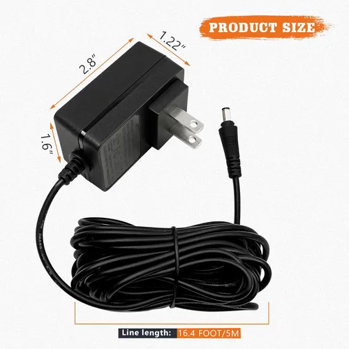 Vista 2 de Adaptador de corriente de repuesto para parrilla Char-Griller Gravity Fed 980 y E6480 Akorn Auto-Kamado Charcoal Grill, pieza de cable