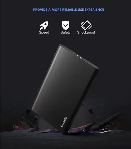 Vista 7 de Disco duro externo portátil ultradelgado de 320 GB, USB 3.0, almacenamiento HDD compatible con PC, computadora de escritorio, laptop, MacBook
