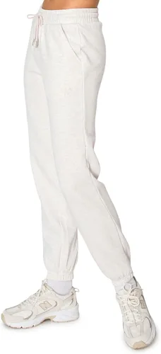 Vista 20 de Cali1850 Pantalón deportivo Cloud Nine Fleece para mujer, cintura alta, ajuste holgado, dos bolsillos, cintura elástica con cordón