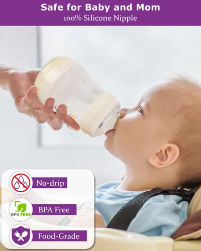 Vista 5 de Tetinas de vaso para botella MAM Easy Start, biberones de vidrio y biberones de vidrio fáciles de activar, taza de entrenamiento de plástico 4