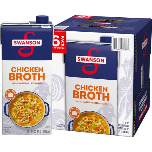 Vista 11 de SWANSON S Caldo de pollo 100% natural, cartón de 32 onzas