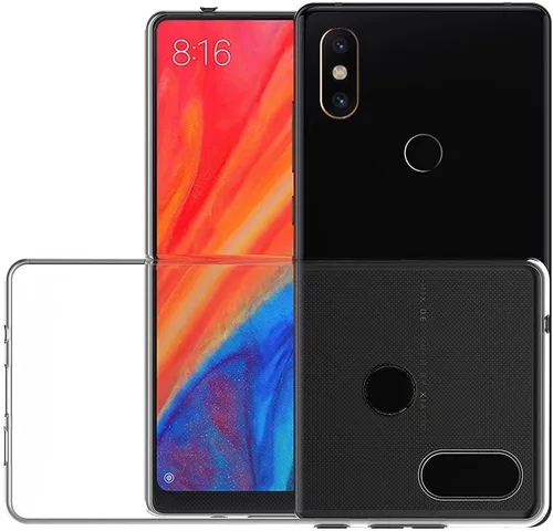 Vista 5 de MaiJin Funda para Xiaomi Mi Mix 2S (5.99 pulgadas) Soft TPU Gel Bumper Transparente Cubierta Trasera