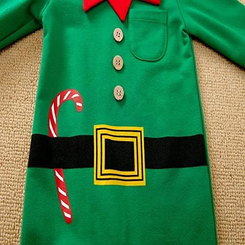 Vista 5 de My First Christmas - Conjunto de mameluco de manga larga para recién nacido, traje para bebé y niña