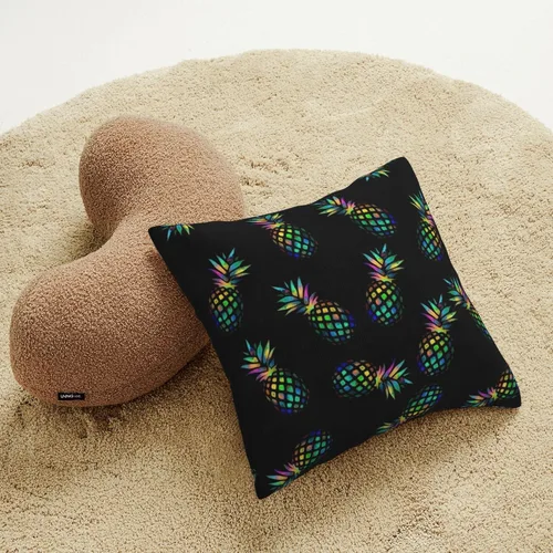 Vista 7 de Funda de almohada decorativa de piñas al revés, fundas de cojín cuadradas estándar para sofá, sala de estar, cama, 18 x 18 pulgadas, color rosa