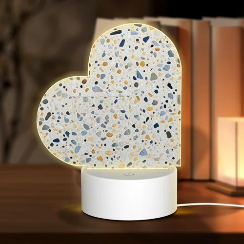 Vista 10 de 3D Night Light LED Light Lamp Base Personalized Gifts Acrylic Night Light Color Fusion Night Light Acrylic Plaque USB 3 Colors Change Smart Touch