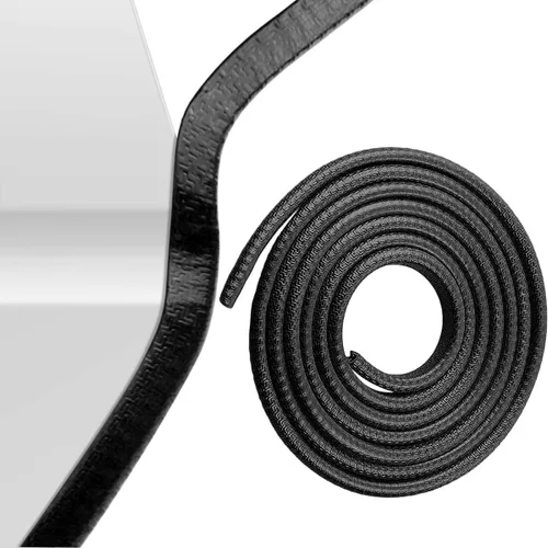 Vista 7 de Protectores de borde de puerta de automóvil, protector de sello de goma en forma de U, borde de puerta, protección para la mayoría de los Blanco