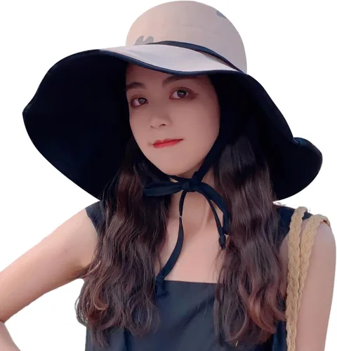 Vista 20 de HUAMULAN Sombrero de Sol de Verano de Ala Ancha para Mujeres con Borde Alambrado Sombrero Bucket de Playa y Pesca Reversible Plegable de Viaje