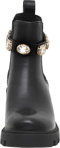 Vista 3 de CUSHIONAIRE Julie Chelsea - Botas para mujer con correa y espuma viscoelástica Negro