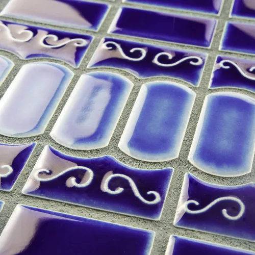 Vista 7 de Merola Tile Módena Azul Cobalto 11-3/8" x 13-1/8" Azulejo de porcelana para piso y pared
