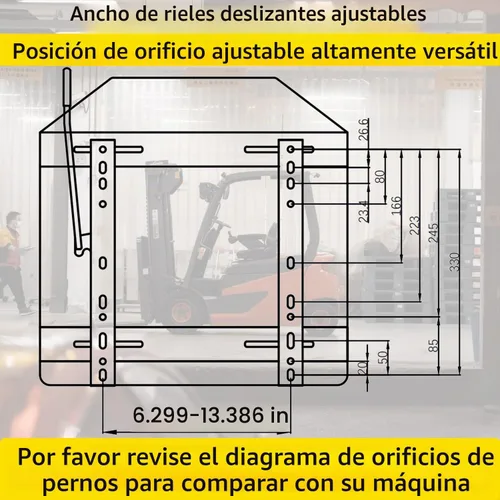 Vista 6 de SEATIN Asiento Universal para Montacargas con Interruptor, Cinturón de Seguridad Retráctil se Ajusta a Toyota Montacargas Aftermarket, Tractor