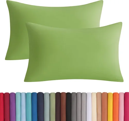 Vista 40 de BEDSUM Juego de 2 fundas de almohada de microfibra estándar suaves, resistentes a las arrugas y de fácil cuidado con cierre de sobre para niños, 20