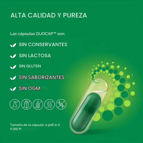 Vista 9 de ProCombo - El simbiótico inteligente con entrega dirigida de las buenas bacterias. Fórmula de cápsula doble y líquido para resultados rápidos. 1