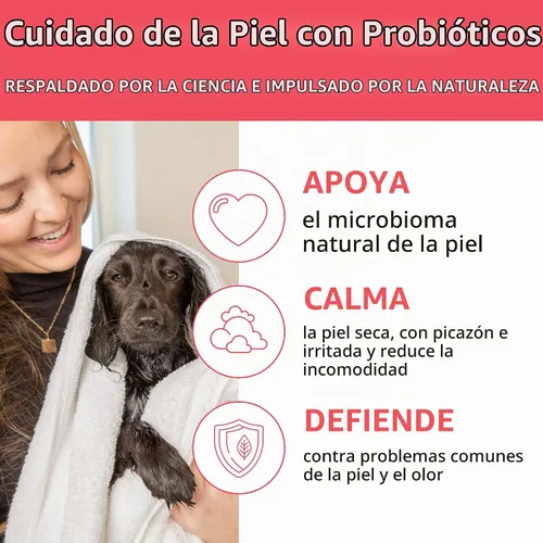 Vista 4 de SKOUT'S HONOR Champú y acondicionador probiótico para perros, SC, 16 onzas