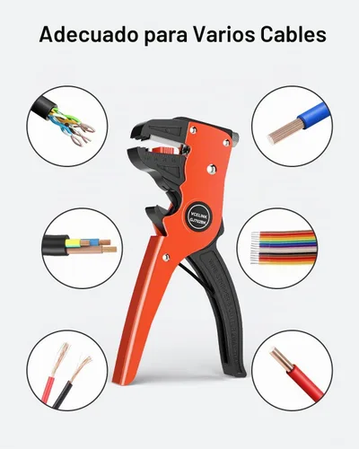 Vista 3 de VCELINK Pelacables y cortador automático de tiras rápidas, pelacables profesional de tira rápida, herramienta de pelado de cables eléctricos