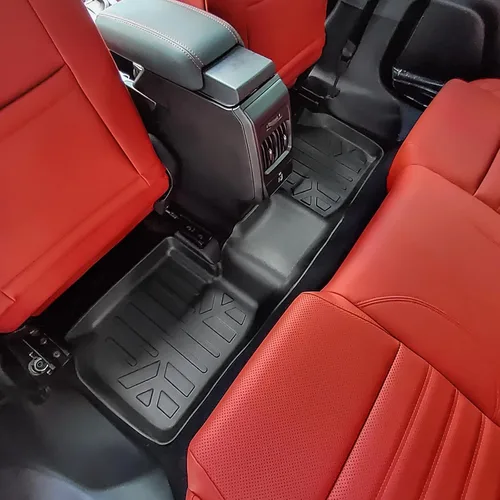 Vista 4 de SMARTLINER Juego de alfombrillas de 2 filas de protección para todo tipo de clima, compatible con Dodge Hornet 2023-2025