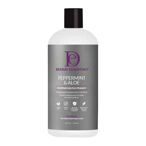 Vista 6 de Design Essentials Menta y Aloe Therapeutics - Champú antipicazón para alivio instantáneo del cuero cabelludo y la caspa - 8 onzas