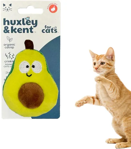 Vista 18 de Huxley & Kent Juguete de Peluche para Gatos - Juguete Interactivo de Hierba Gatera para Gatos y Gatitos - Suave con Crujido y Hierba Gatera