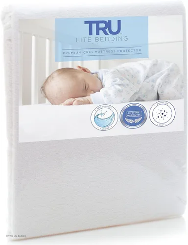 Vista 8 de TRU Lite Bedding Protector de colchón impermeable tamaño individual XL, funda de colchón segura y limpia, protector de cama de rizo de algodón