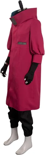 Vista 9 de Disfraz de anime para hombres y adultos, gabardina, chaqueta, camisa y pantalones, traje para Halloween