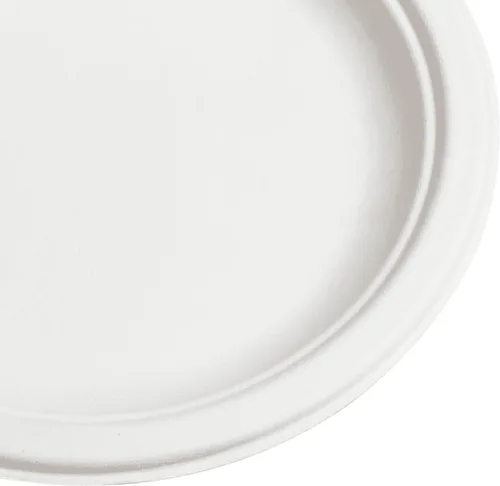Vista 8 de KARAT EARTH Platos compostables de bagazo - Biodegradables, naturales, aptos para microondas, sin PFAS, 6 pulgadas, caja de 1000