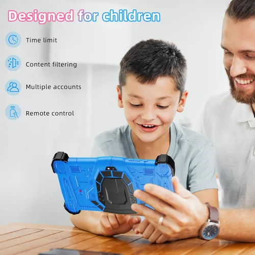 Vista 8 de Tableta infantil de 7 pulgadas, tableta para niños de 3 a 10 años, tableta de aprendizaje educativo Android 14, 10 GB de RAM+64 GB de ROM, controles