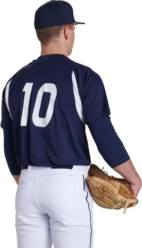 Vista 4 de Champro Unisex Adult Clean-up 2-Button Baseball Jersey