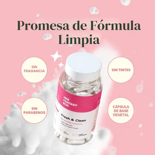 Vista 3 de Her Fantasy Box Supositorios Vaginales Fresh & Clean pH-Restore – Ácido Bórico para el Equilibrio del pH, Control de Olores y Comodidad – 30