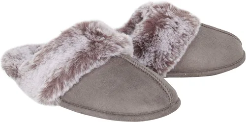 Vista 9 de Jessica Simpson - Pantuflas cómodas de piel sintética para mujer con suela antideslizante y espuma viscoelástica