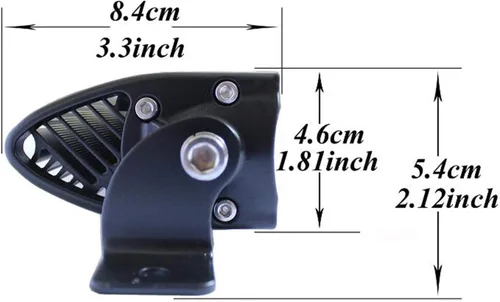 Vista 4 de Barra de luz LED curvada de 31 pulgadas y 150 W de una sola fila, luces LED delgadas CREE, barra de luz de lente 5D, haz de inundación, conducción